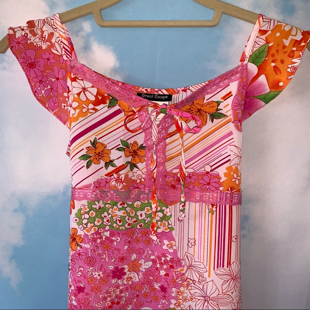 Great Escape Vintage Girls Floral Dress